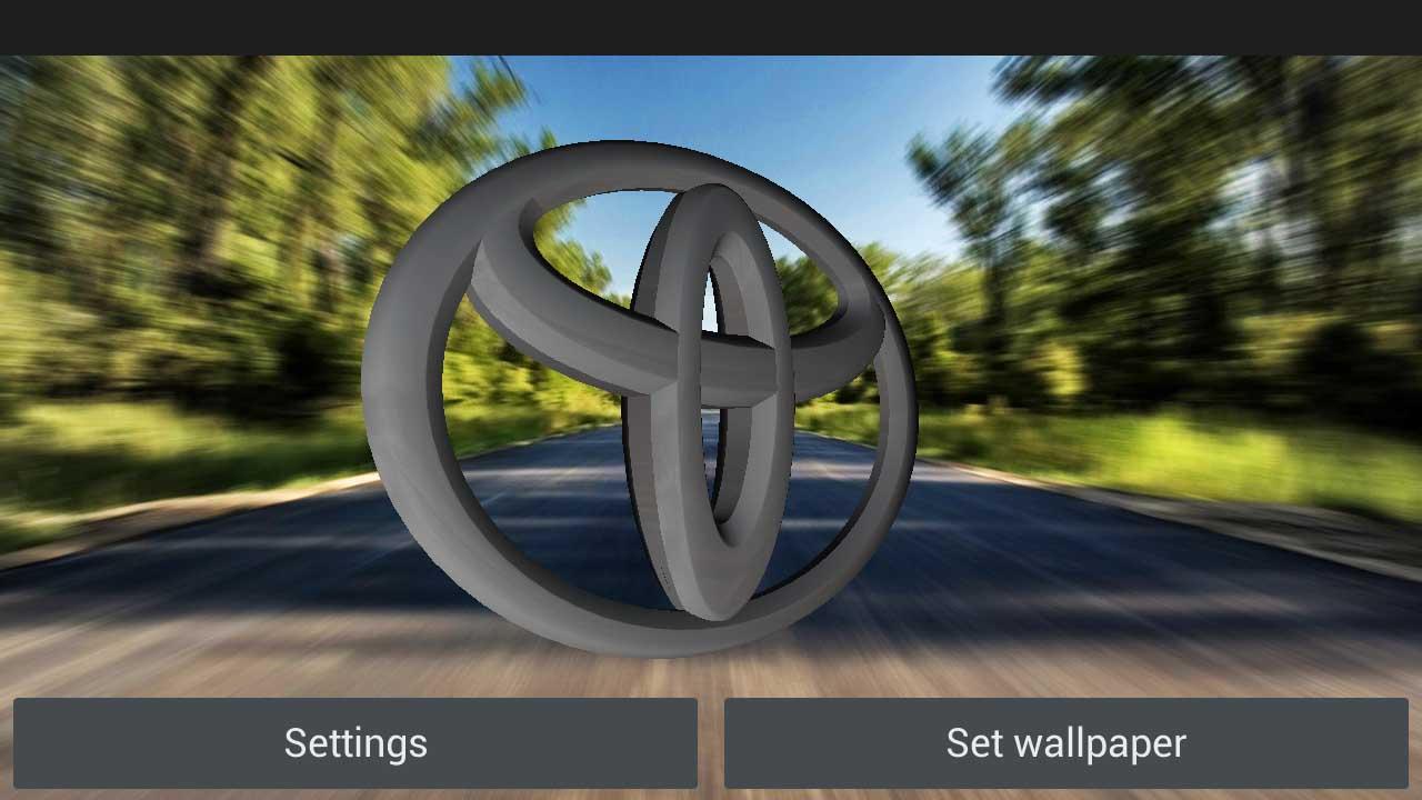 ダウンロード 3D TOYOTAロゴライブ壁紙 Android向け